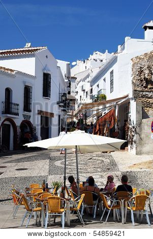 Pavement cafe, Frigiliana, Spain.