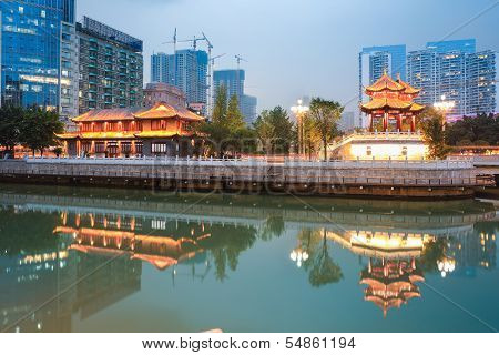 Night Scene Of Chengdu