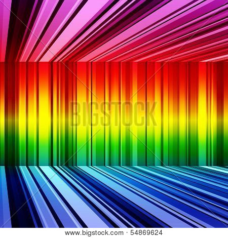 Abstract rainbow retro stripes colorful background
