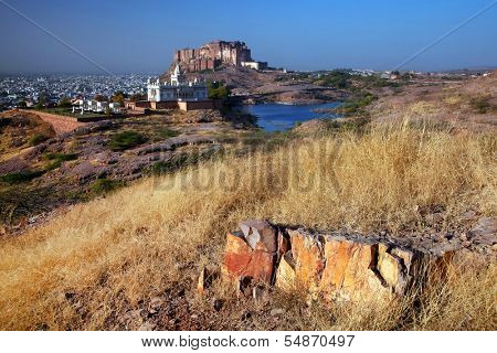 Mehrangarh Fort in Jodhpur, Rjasthan, India