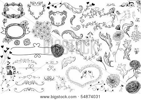 Valntines Day Design Elements