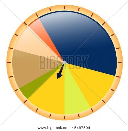 Grafico a torta colorati