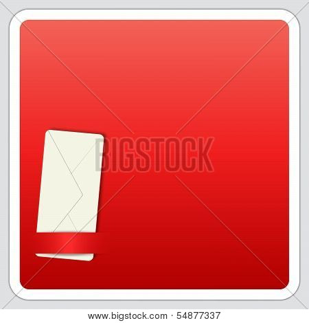 Box For Text With Envelope