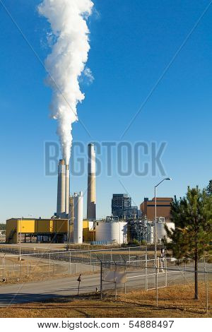 Entrance gate to power plant