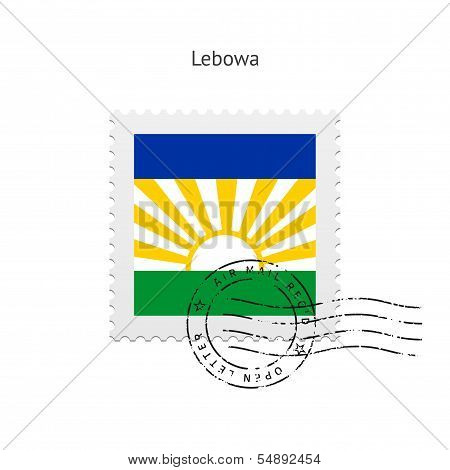 Lebowa Flag Postage Stamp.