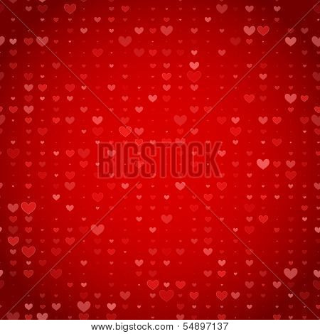 Seamless red heart background