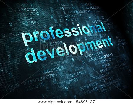 Education concept: Professional Development on digital