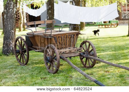 old oxen cart