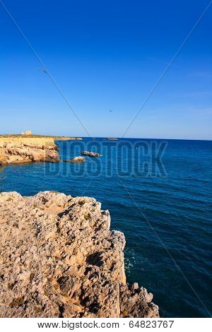 tabarca island alicante mediterranean blue sea in spain
