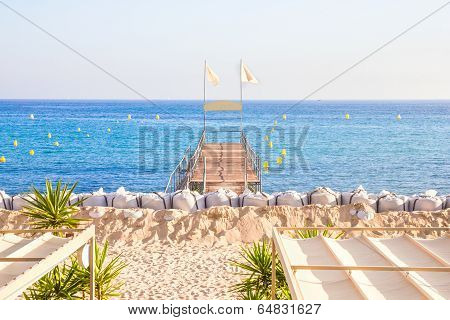 Beach in Cannes
