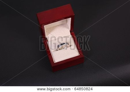 men's ring in a box