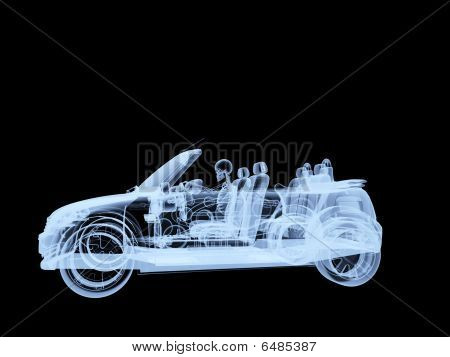 Xray Skelett Autofahren