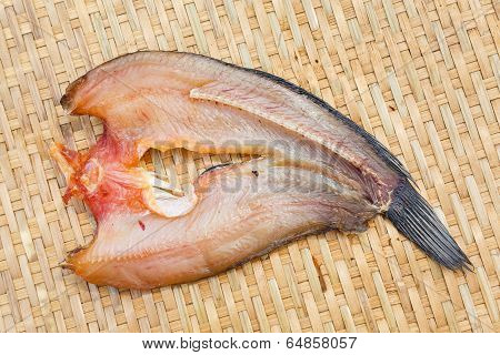 Smoke Dried Striped Snakehead Fish