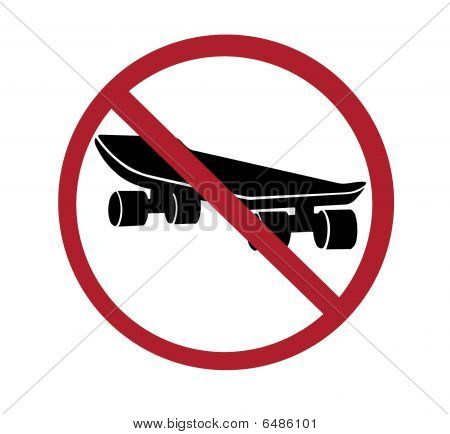 sign - no skateboarding