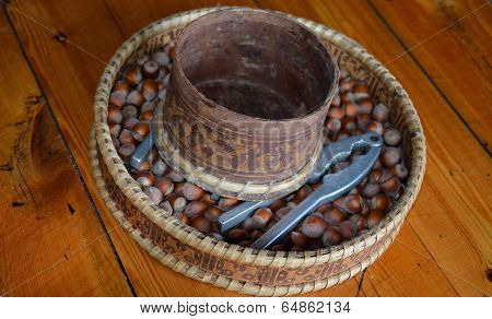Nuts In A Box And A Nutcracker