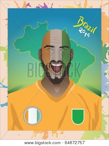 Ivory coast football fan