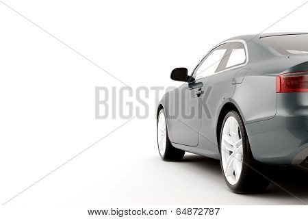 CG render of generic luxury coupe car