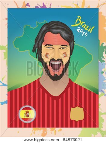 Spain football fan