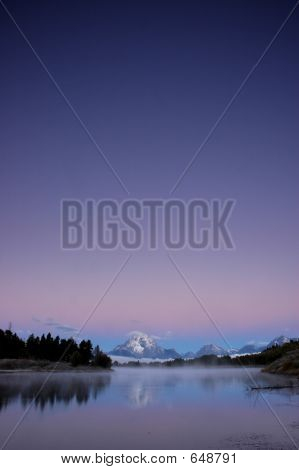 Montain solopgang