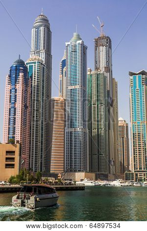 Dubai Marina Cityscape, Uae