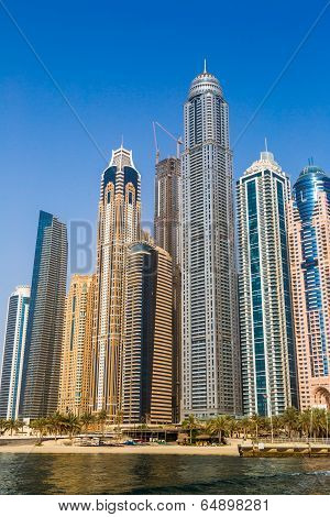 Dubai Marina Cityscape, Uae
