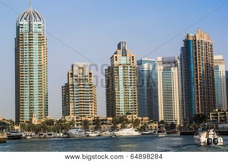 Dubai Marina Cityscape, Uae