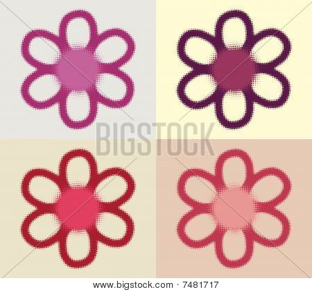Halvtone blomst