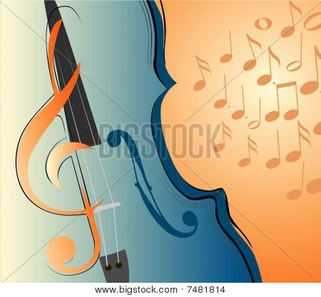 Violin og nøgle