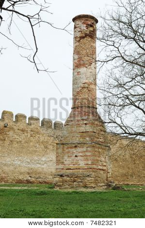 Minaret v staré turecké pevnosti Akkerman, belgorod-dnestrovsky, Ukrajina
