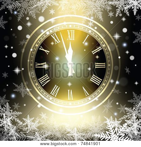 Old clock holiday lights.
