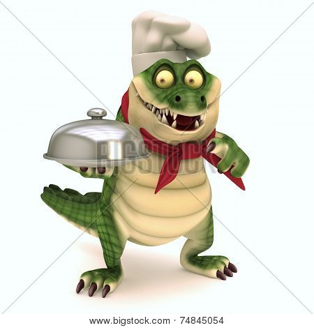 Croc with food cloche