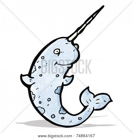 cartoon narwhal