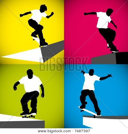 Skater trottoaren
