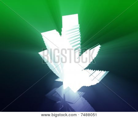 Illustration de feuille de marijuana