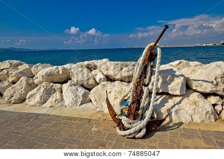 Old Rusty Anchor By The Sea