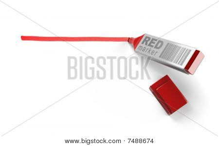 เครื่องหมายสีแดงและสายสีแดง