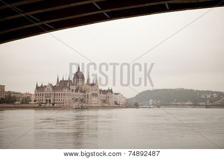 Budapest Parliament Building on the Danube