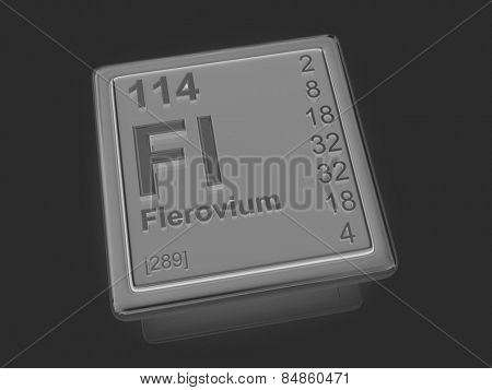 Flerovium. Chemical element. 3d