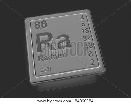 Radium. Chemical element. 3d