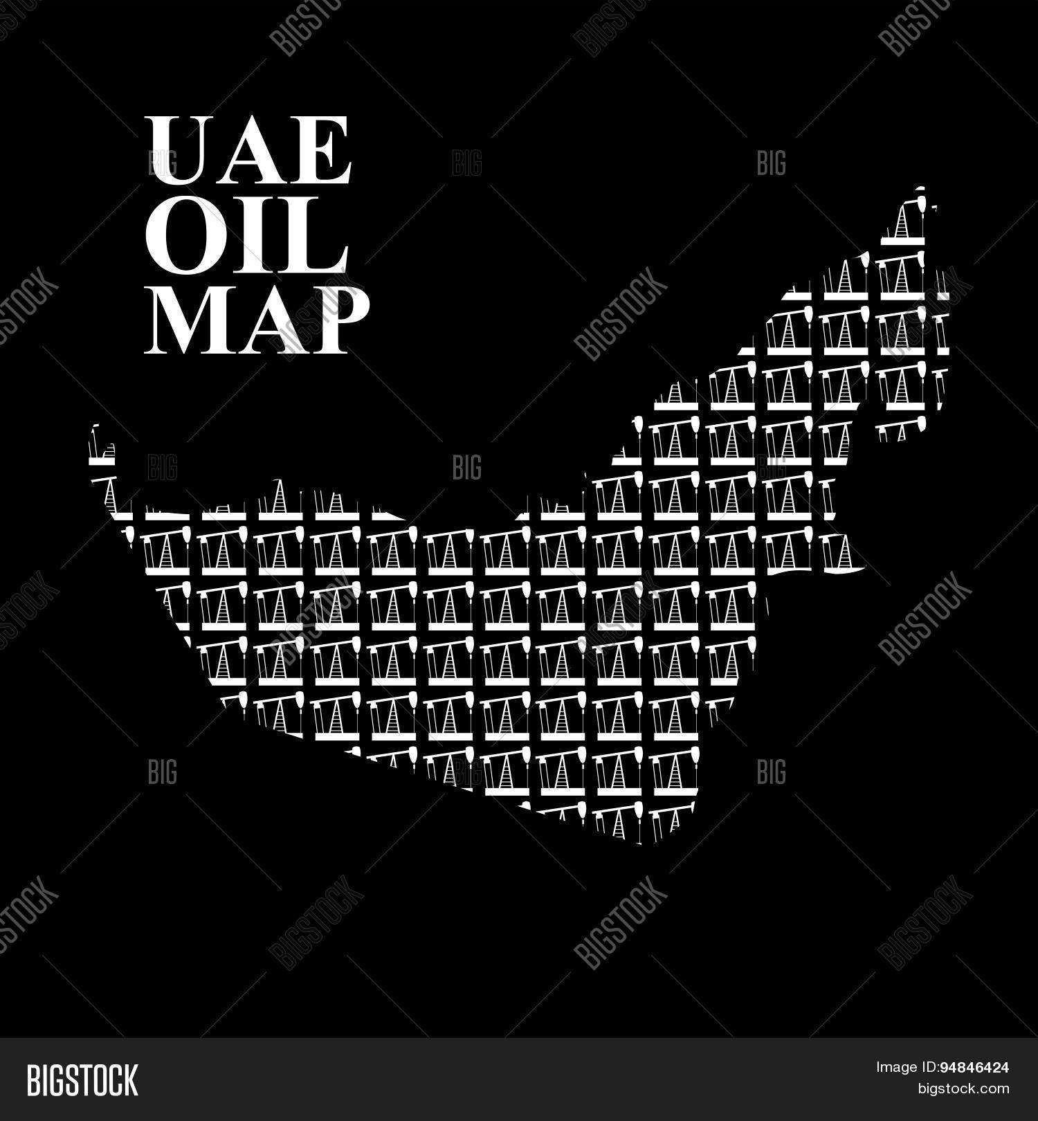 UAE Oil Map. Vector & Photo (Free Trial) Bigstock