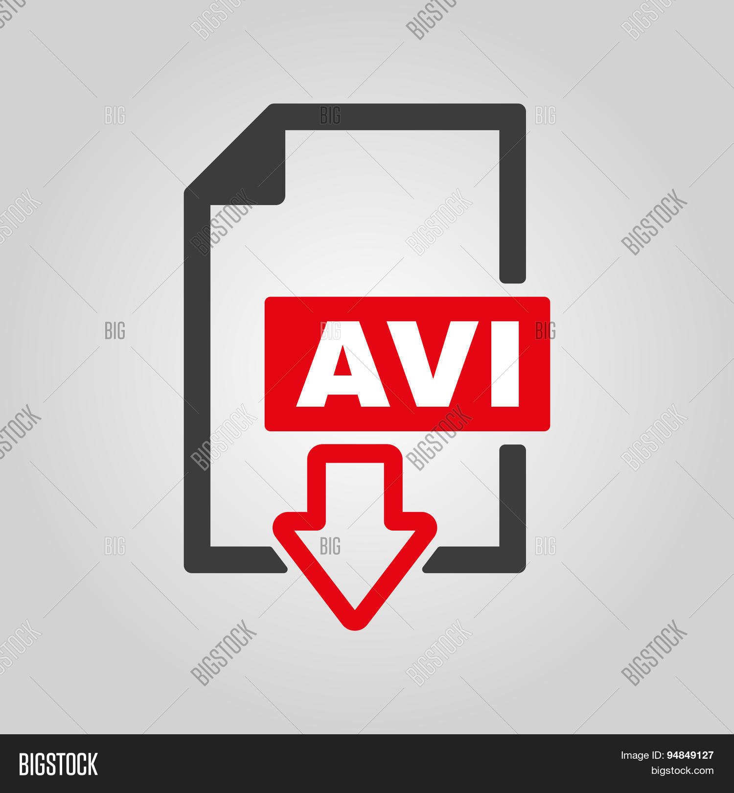 Avi Icon. Video File Vector & Photo (Free Trial) | Bigstock