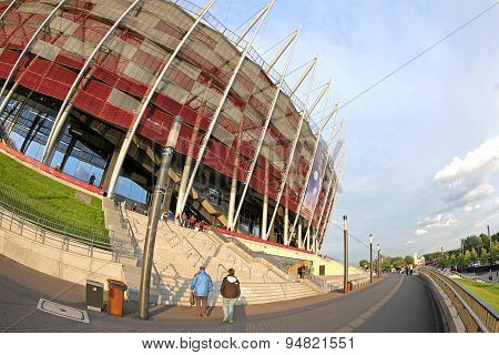 Exterior View Of Warsaw National Stadium