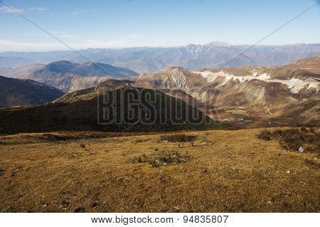 China Sichuan Aba road scenery