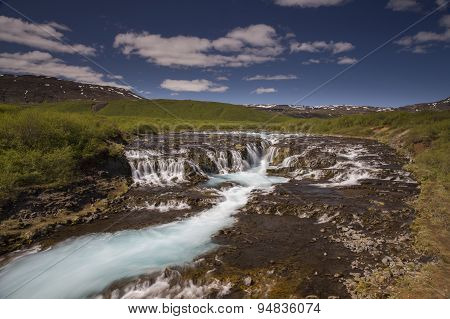 Bruarfoss Waterfall