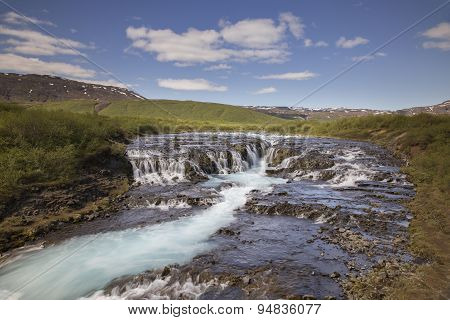 Bruarfoss Waterfall