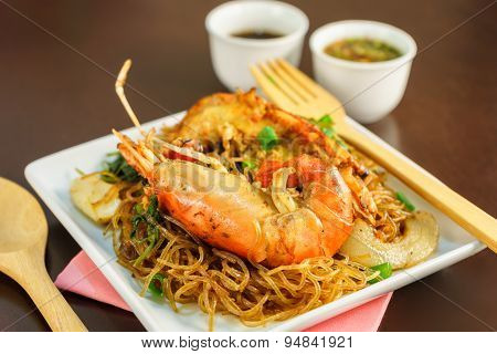 Shrimp Baked With Vermicelli