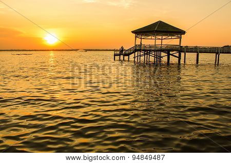 Sunset at the Pavilion