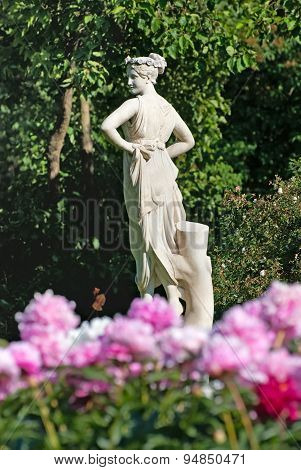 Tsarskoye Selo (Pushkin). Saint-Petersburg, Russia. The Dancer Sculpture