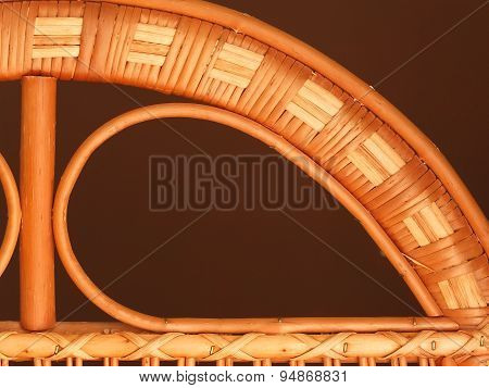 Detail of wicker furniture