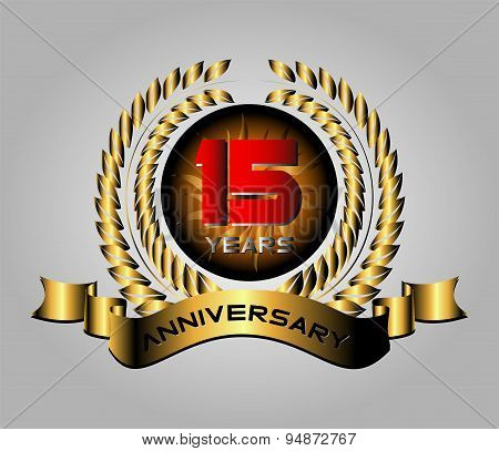 15 year Anniversary vector celebration